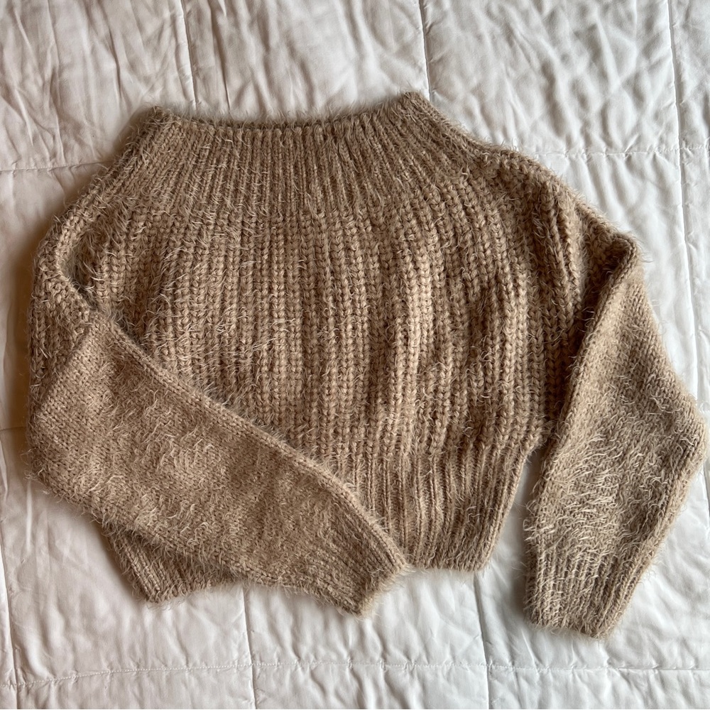 topshop mohair cropped sweater